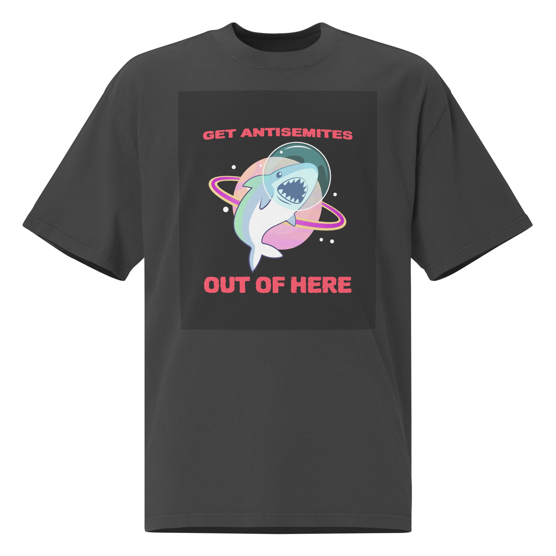 Get Alien Out | Antisemitism | Unisex Oversized Faded T-Shirt