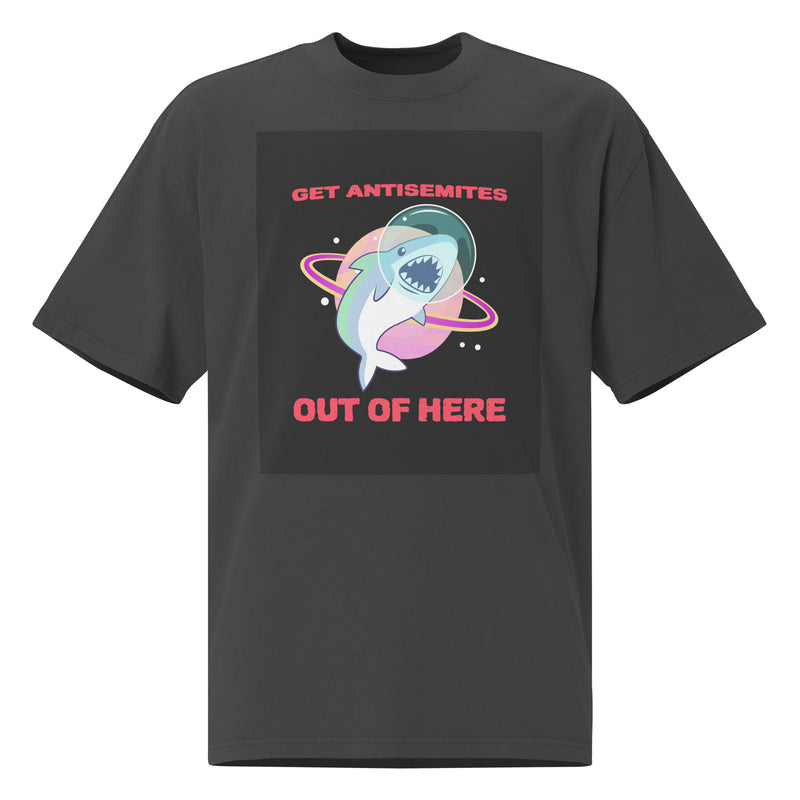 Get Alien Out | Antisemitism | Unisex Oversized Faded T-Shirt