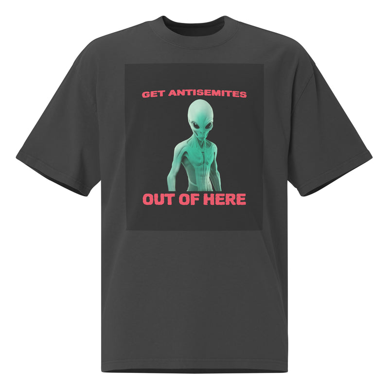 Get Alien Out | Antisemitism | Unisex Oversized Faded T-Shirt