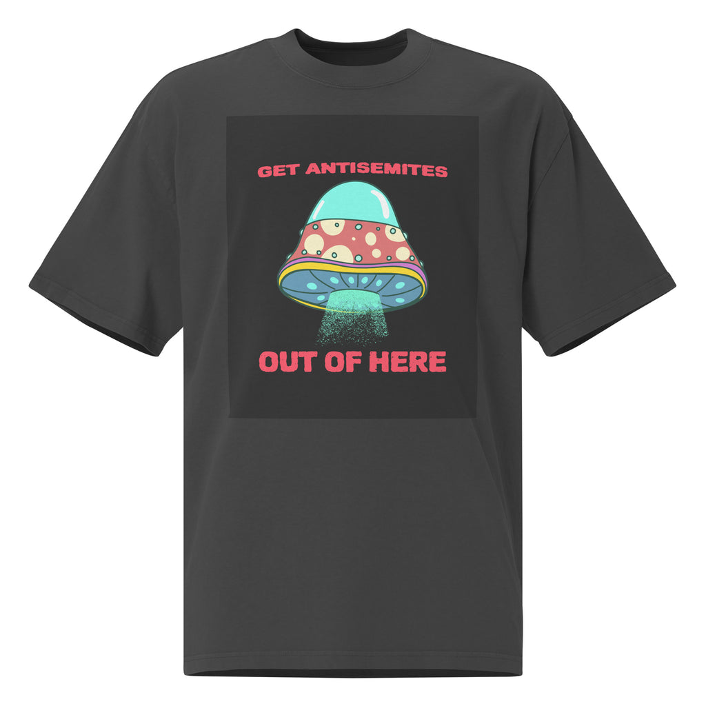 Get Alien Out | Antisemitism | Unisex Oversized Faded T-Shirt
