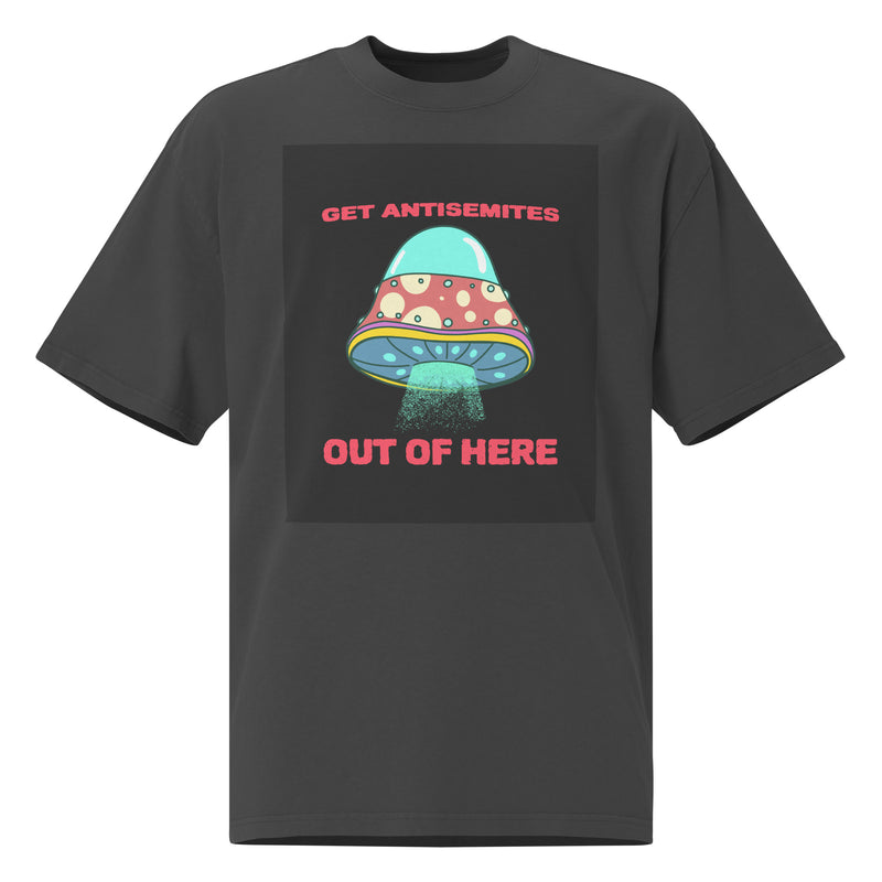 Get Alien Out | Antisemitism | Unisex Oversized Faded T-Shirt