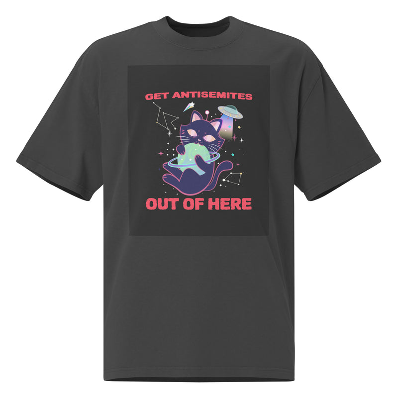 Get Alien Out | Antisemitism | Unisex Oversized Faded T-Shirt