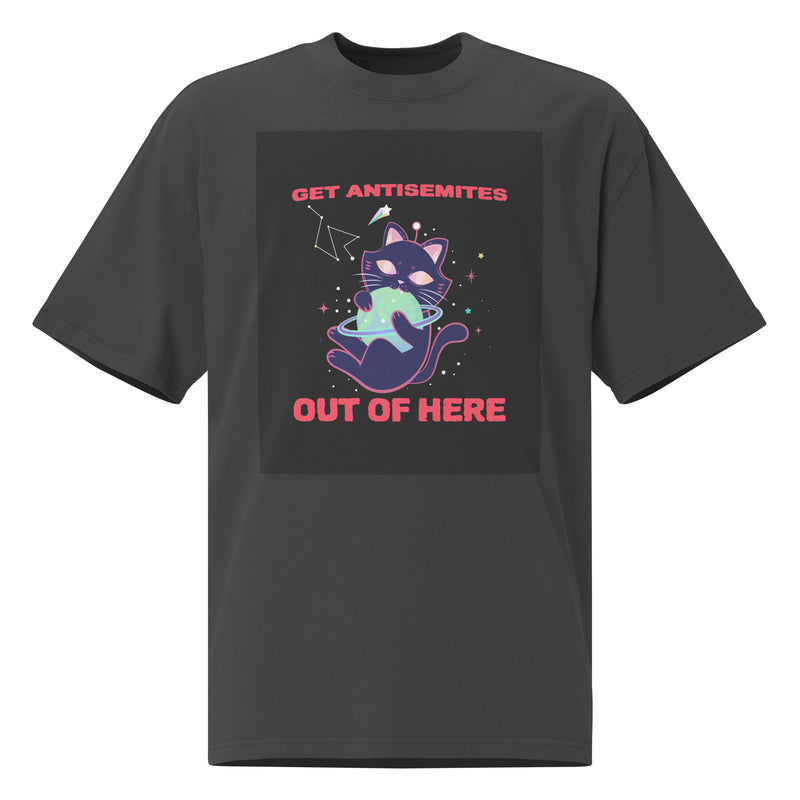 Get Alien Out | Antisemitism | Unisex Oversized Faded T-Shirt