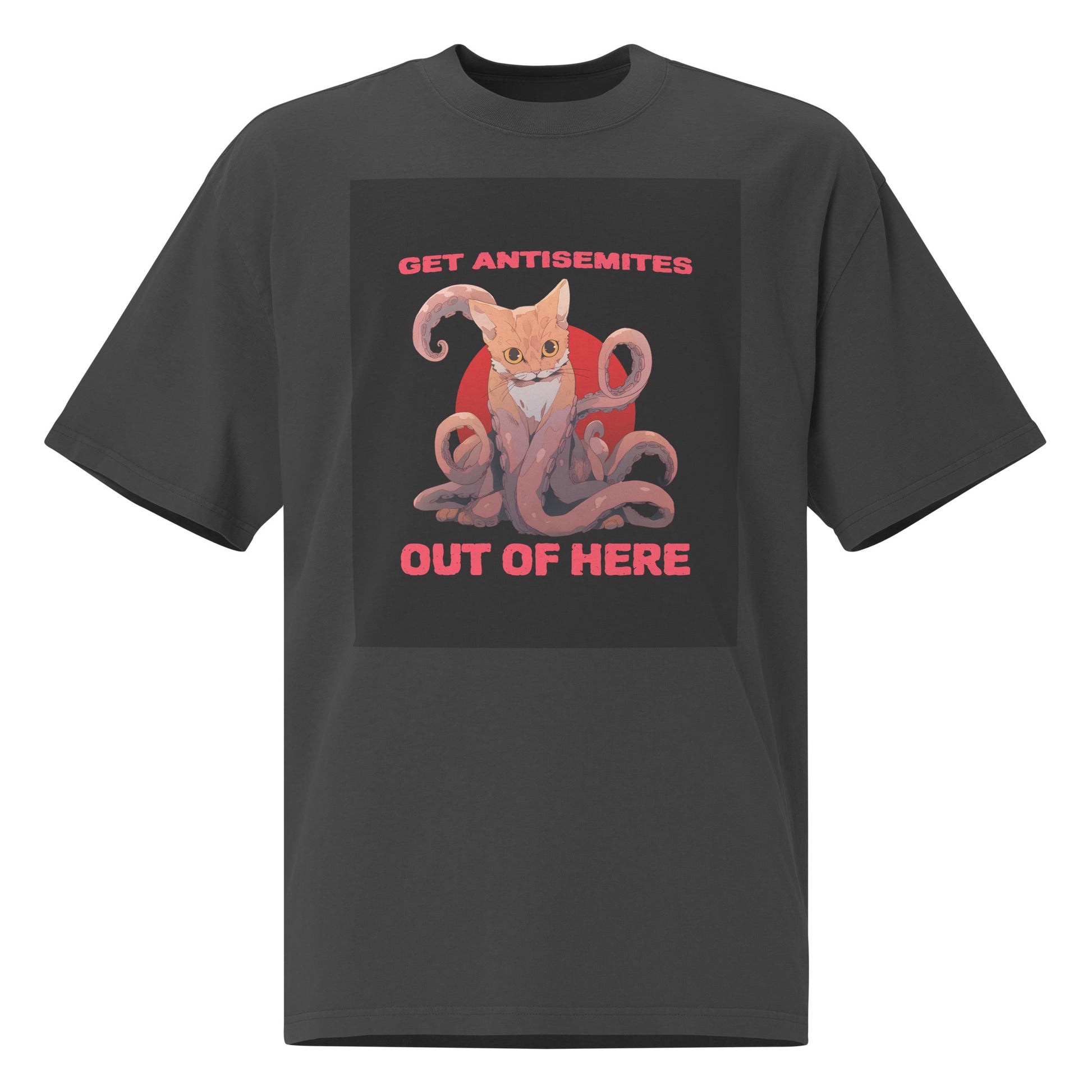 Get Alien Out | Antisemitism | Unisex Oversized Faded T-Shirt