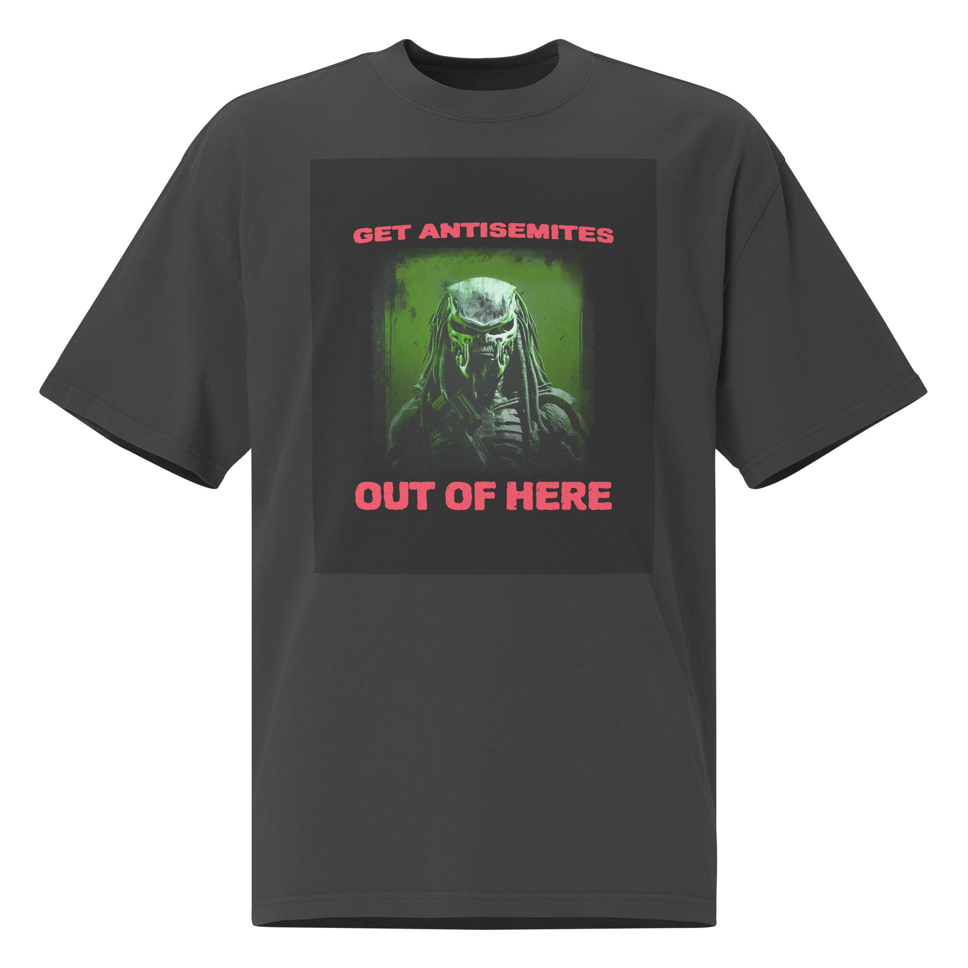 Get Alien Out | Antisemitism | Unisex Oversized Faded T-Shirt