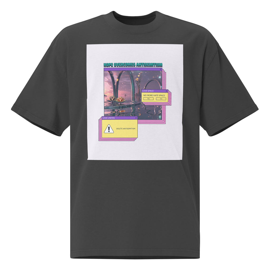 A Colorful Dream | Antisemitism | Unisex Oversized Faded T-Shirt Jouparty