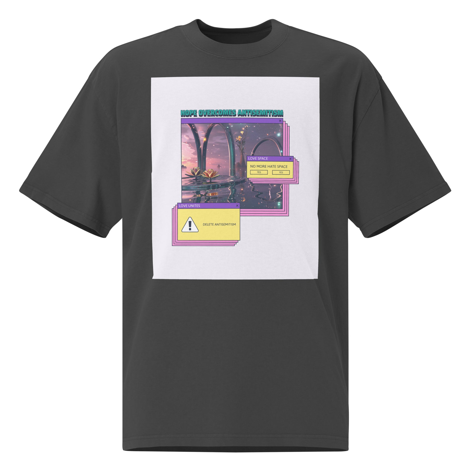 A Colorful Dream | Antisemitism | Unisex Oversized Faded T-Shirt