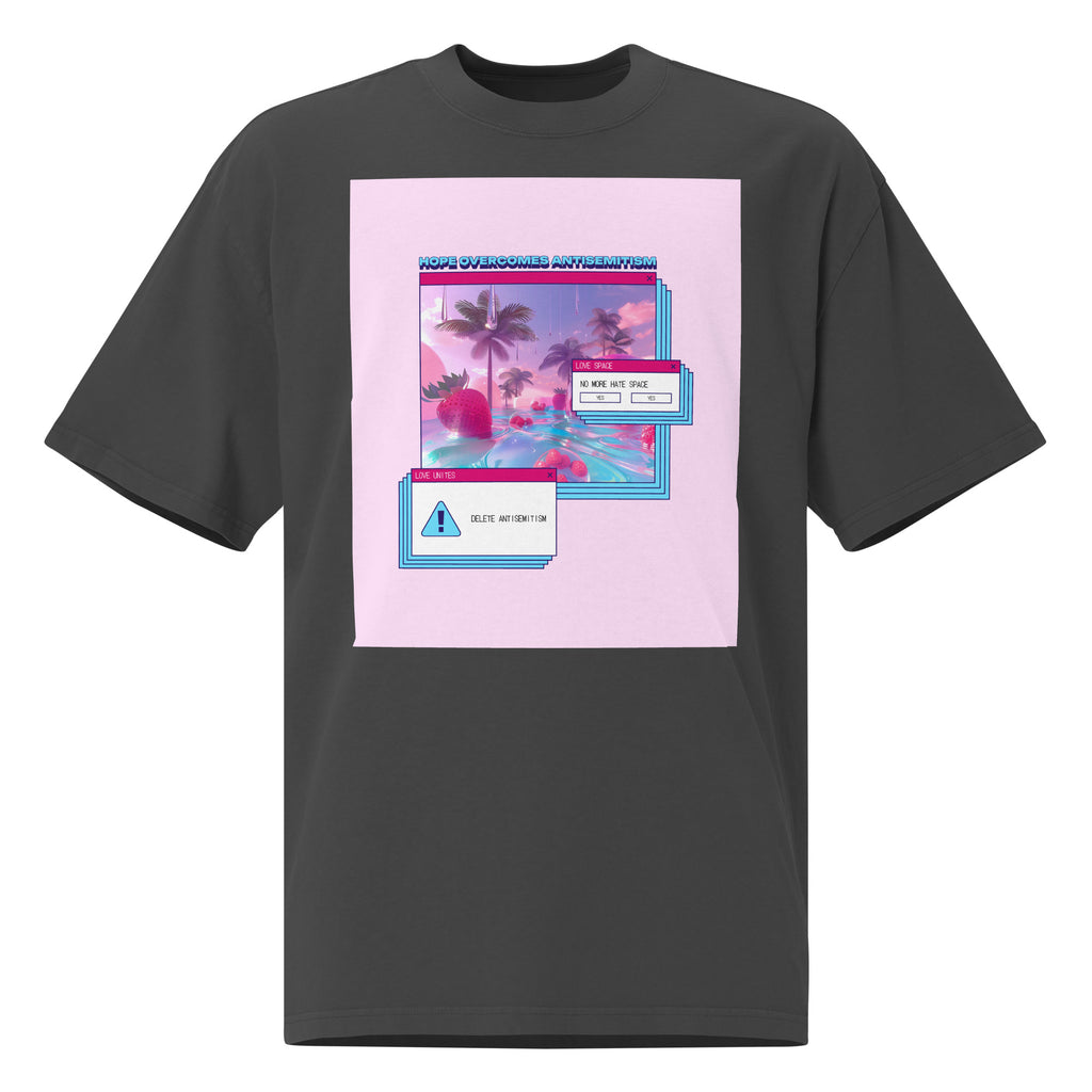 A Colorful Dream | Antisemitism | Unisex Oversized Faded T-Shirt Jouparty