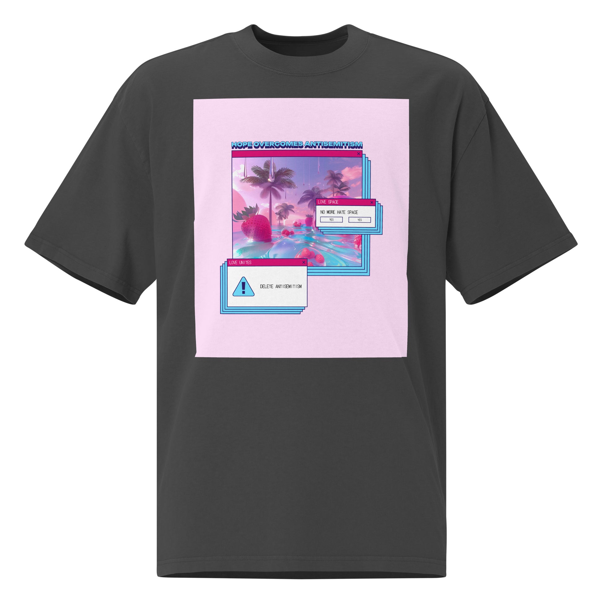 A Colorful Dream | Antisemitism | Unisex Oversized Faded T-Shirt
