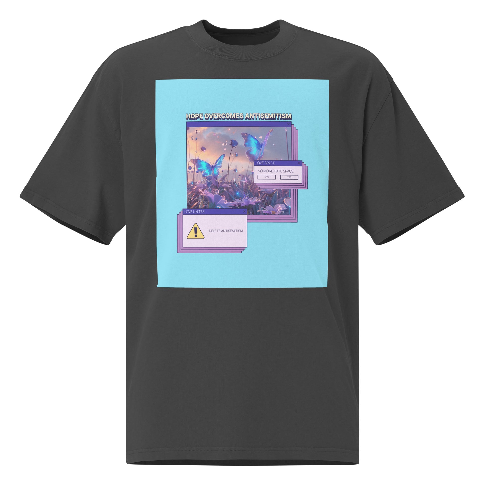 A Colorful Dream | Antisemitism | Unisex Oversized Faded T-Shirt