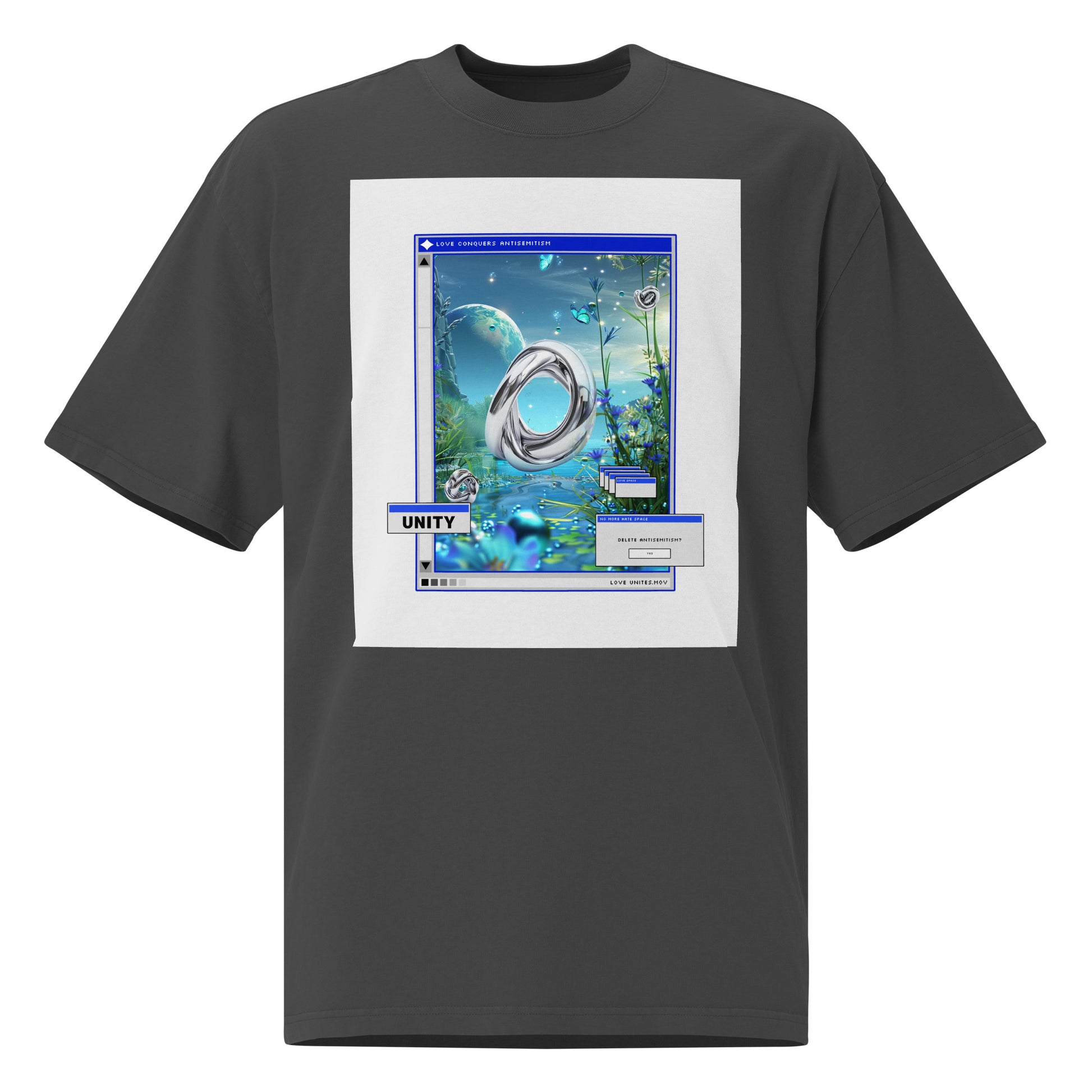 A Colorful Dream | Antisemitism | Unisex Oversized Faded T-Shirt