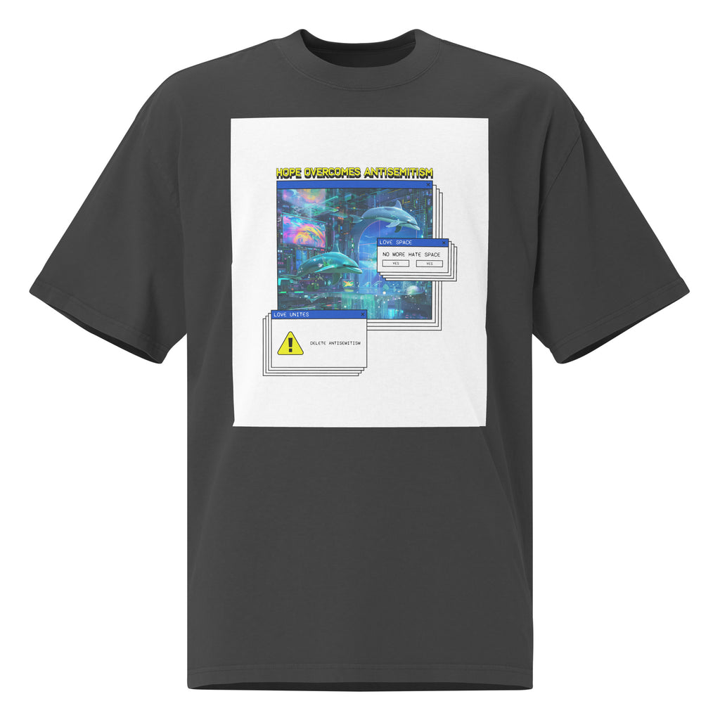 A Colorful Dream | Antisemitism | Unisex Oversized Faded T-Shirt Jouparty