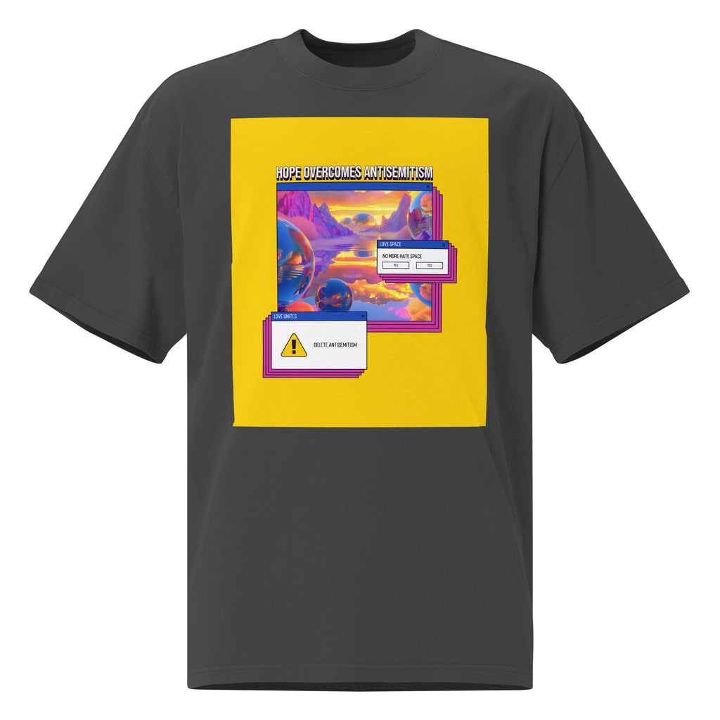 A Colorful Dream | Antisemitism | Unisex Oversized Faded T-Shirt Jouparty
