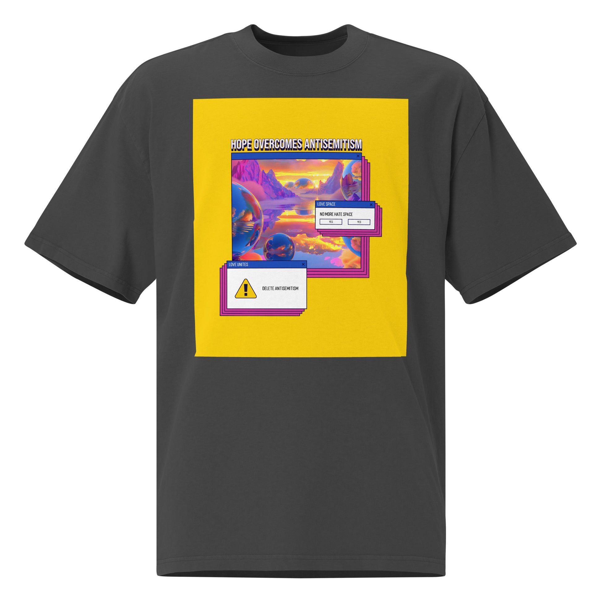 A Colorful Dream | Antisemitism | Unisex Oversized Faded T-Shirt