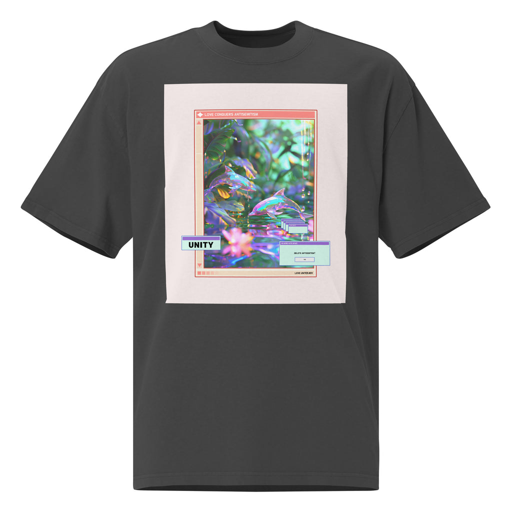 A Colorful Dream | Antisemitism | Unisex Oversized Faded T-Shirt Jouparty