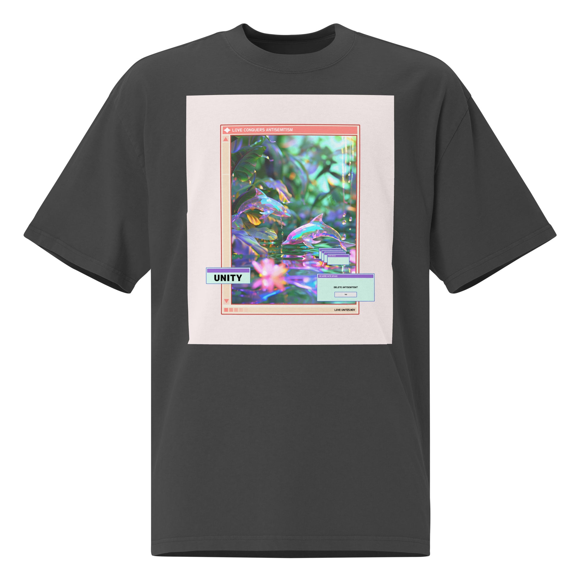 A Colorful Dream | Antisemitism | Unisex Oversized Faded T-Shirt