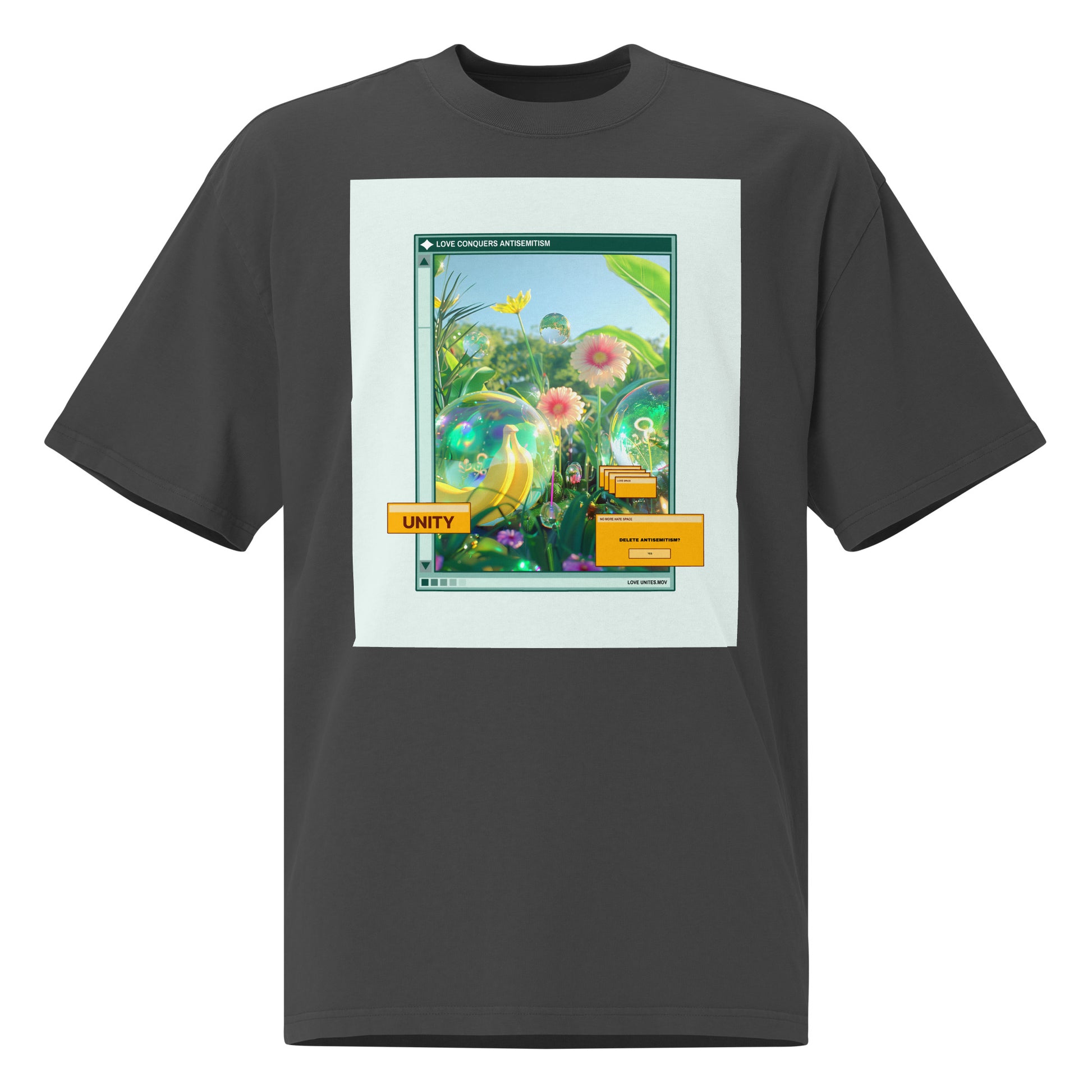 A Colorful Dream | Antisemitism | Unisex Oversized Faded T-Shirt