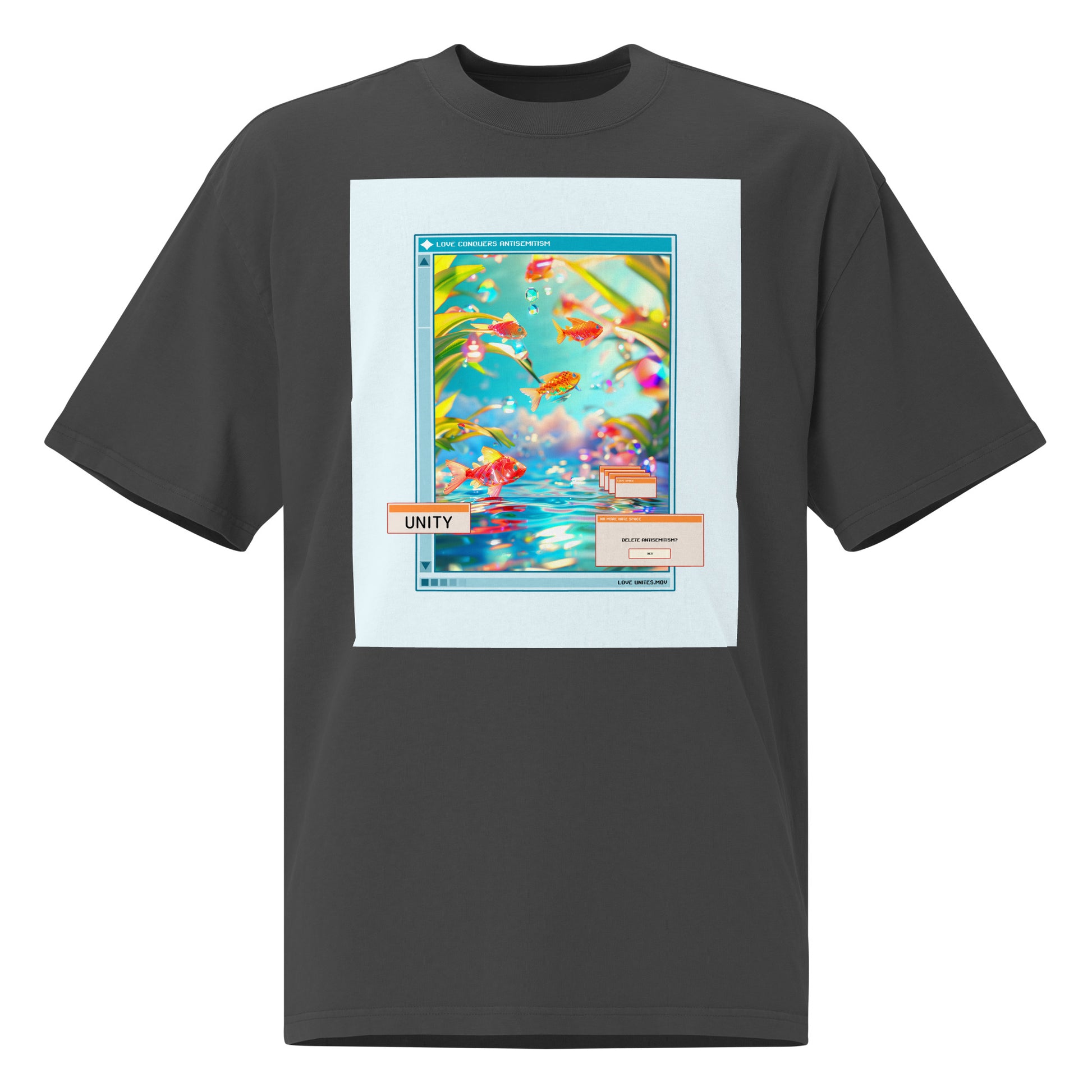 A Colorful Dream | Antisemitism | Unisex Oversized Faded T-Shirt