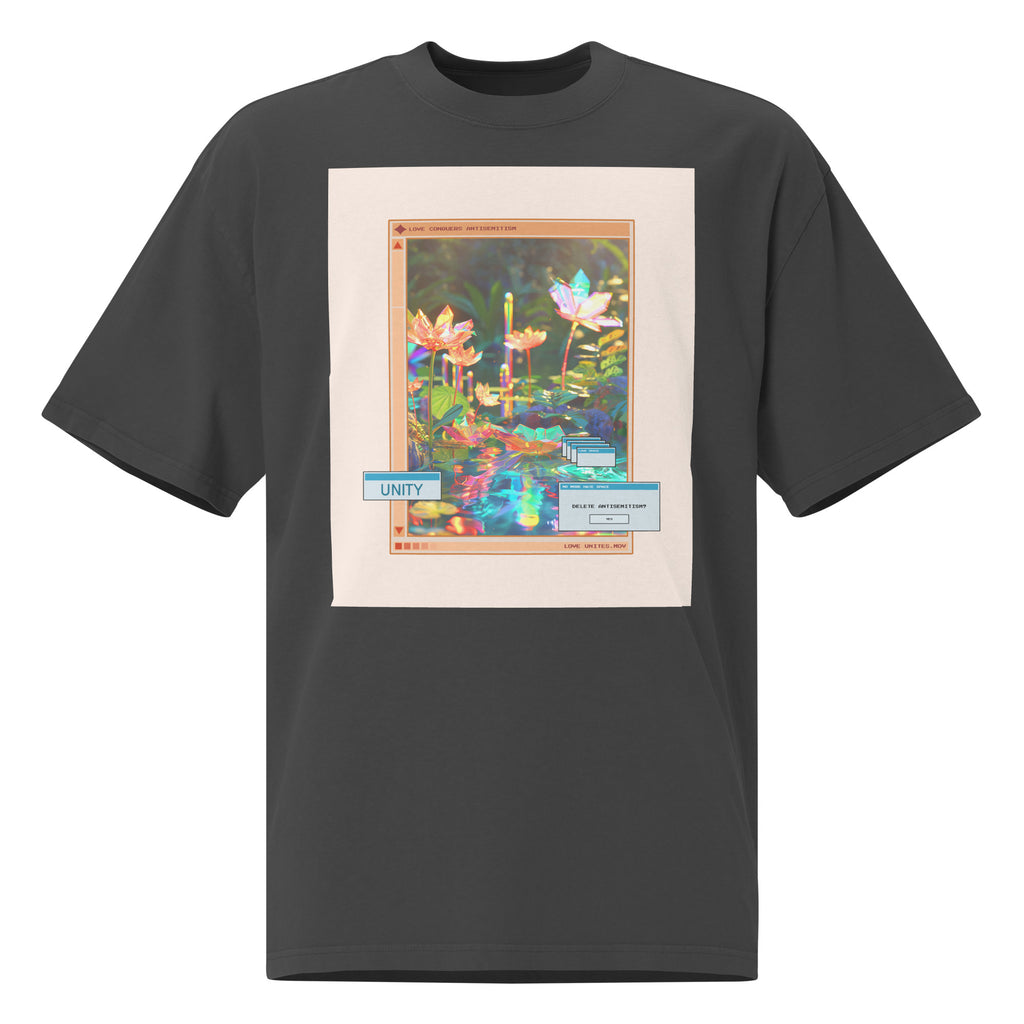 A Colorful Dream | Antisemitism | Unisex Oversized Faded T-Shirt Jouparty