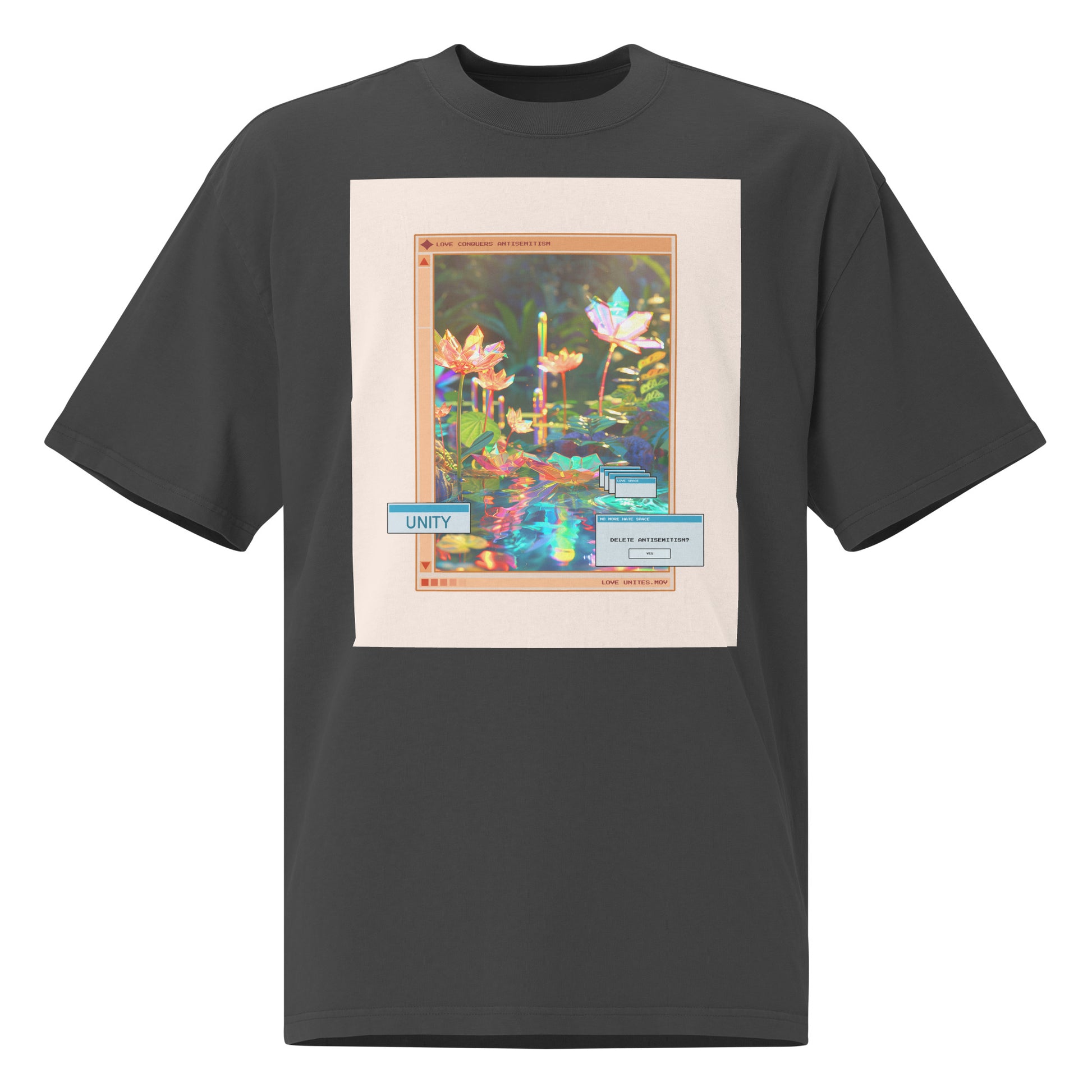 A Colorful Dream | Antisemitism | Unisex Oversized Faded T-Shirt