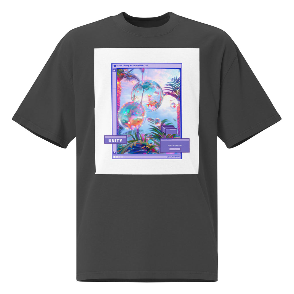 A Colorful Dream | Antisemitism | Unisex Oversized Faded T-Shirt Jouparty
