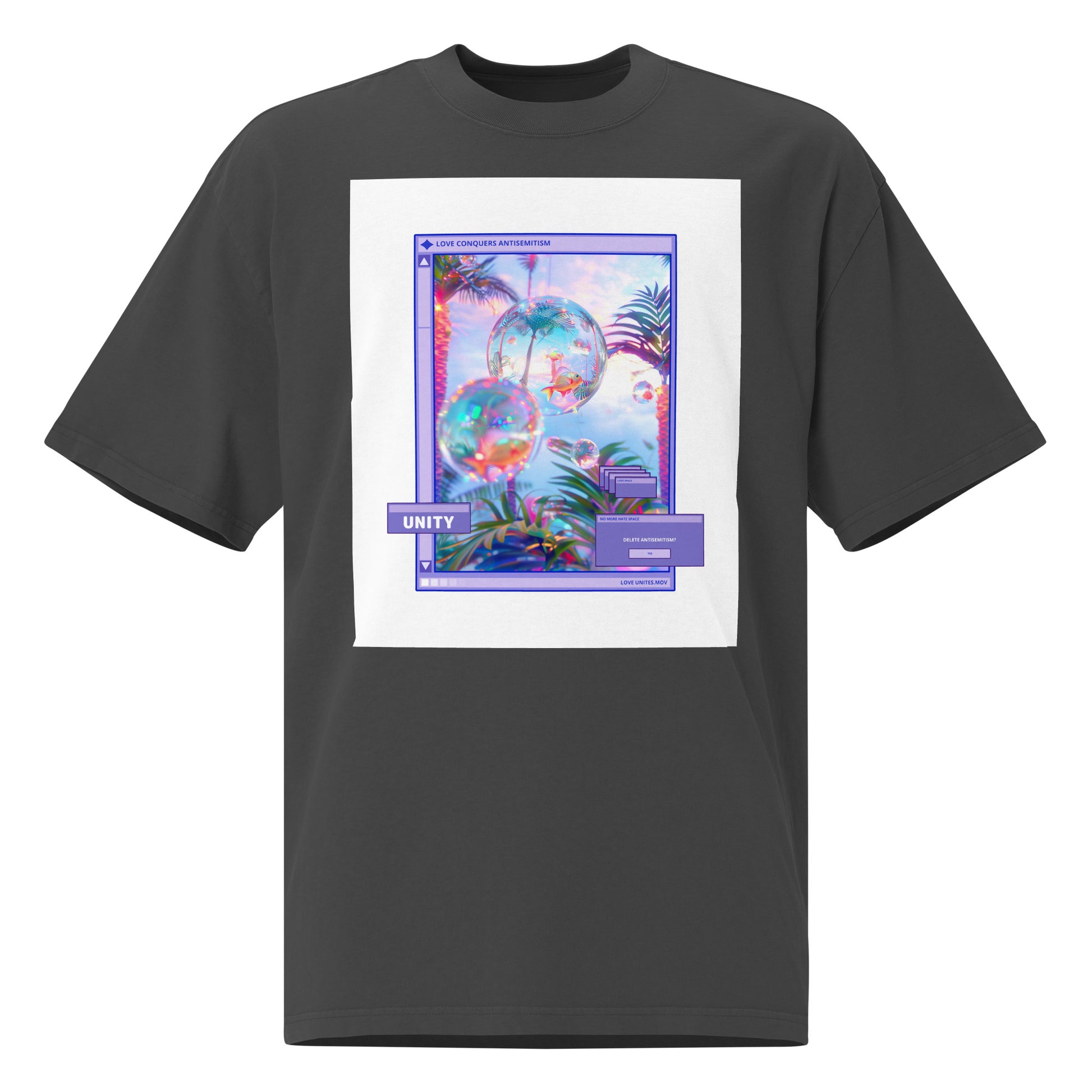 A Colorful Dream | Antisemitism | Unisex Oversized Faded T-Shirt