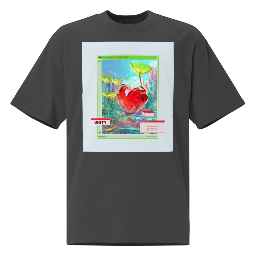 A Colorful Dream | Antisemitism | Unisex Oversized Faded T-Shirt Jouparty