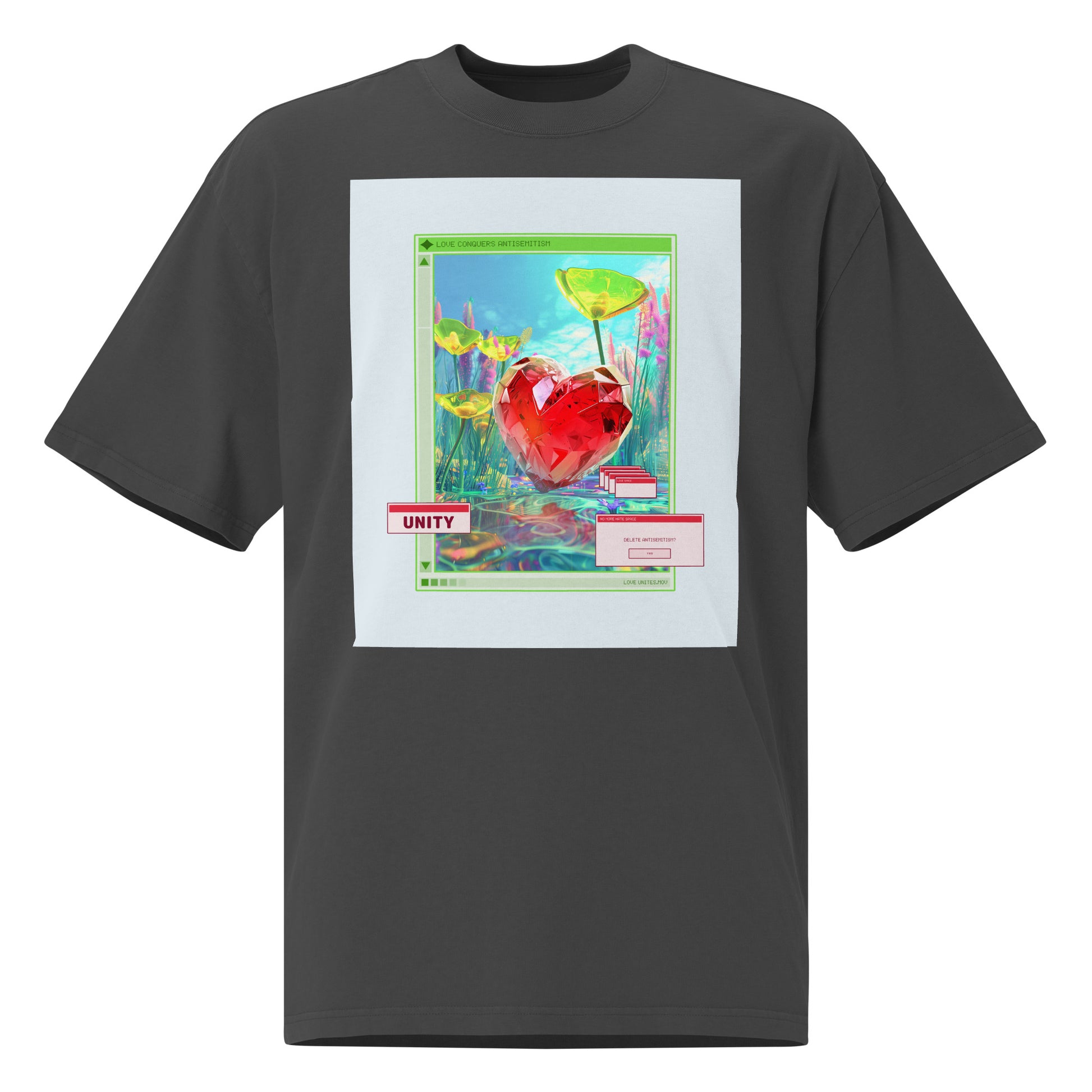 A Colorful Dream | Antisemitism | Unisex Oversized Faded T-Shirt