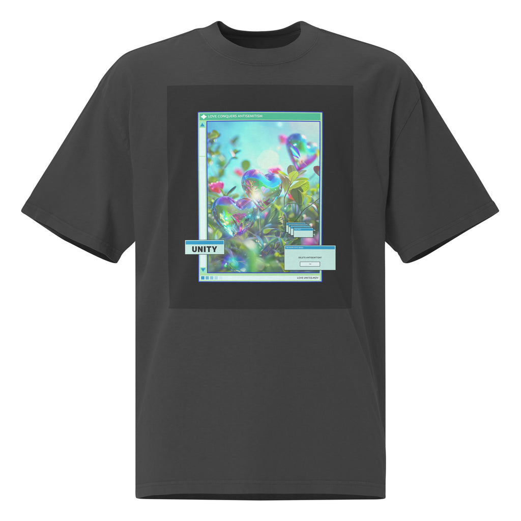 A Colorful Dream | Antisemitism | Unisex Oversized Faded T-Shirt Jouparty