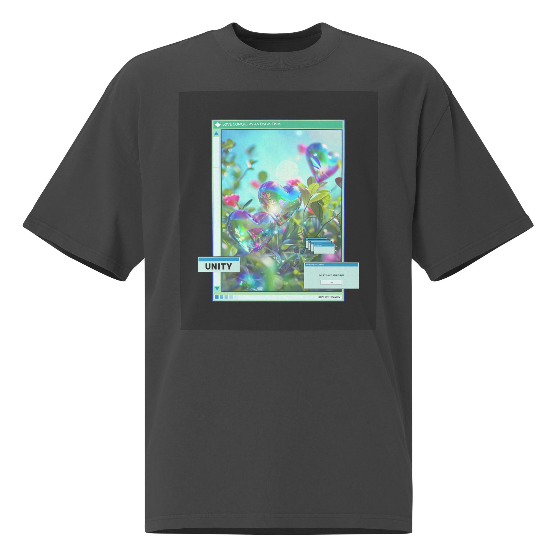 A Colorful Dream | Antisemitism | Unisex Oversized Faded T-Shirt