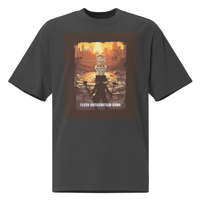 Horror Movie | Antisemitism | Unisex Oversized Faded T-Shirt
