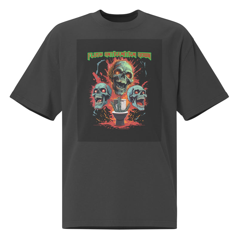 Horror Movie | Antisemitism | Unisex Oversized Faded T-Shirt