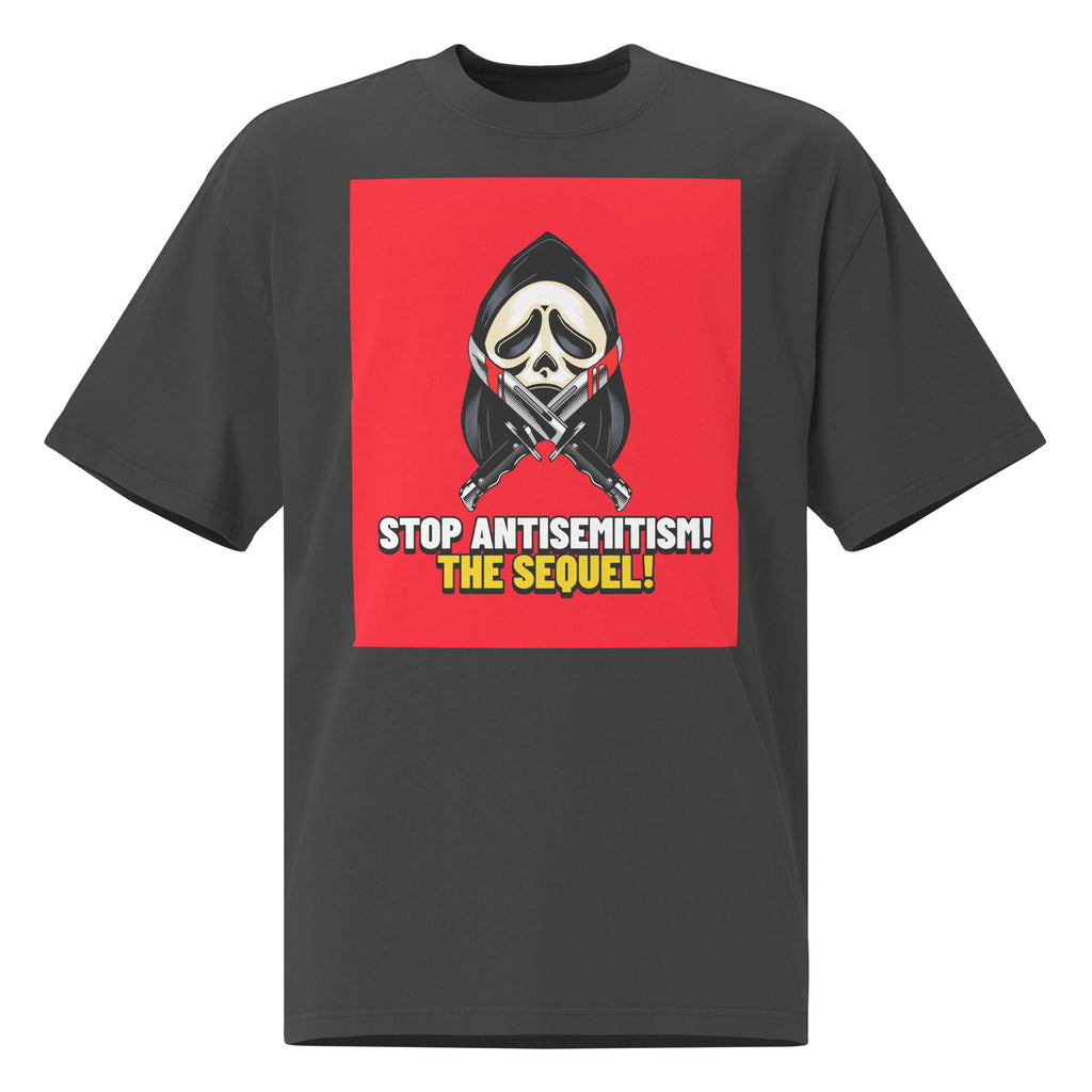 Horror Movie | Antisemitism | Unisex Oversized Faded T-Shirt