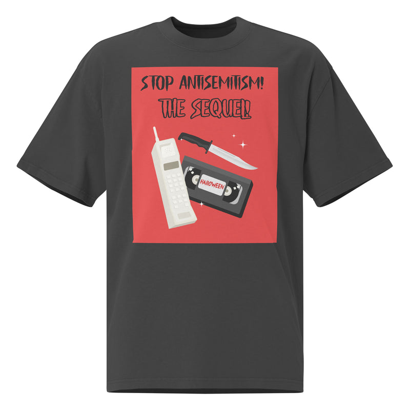 Horror Movie | Antisemitism | Unisex Oversized Faded T-Shirt