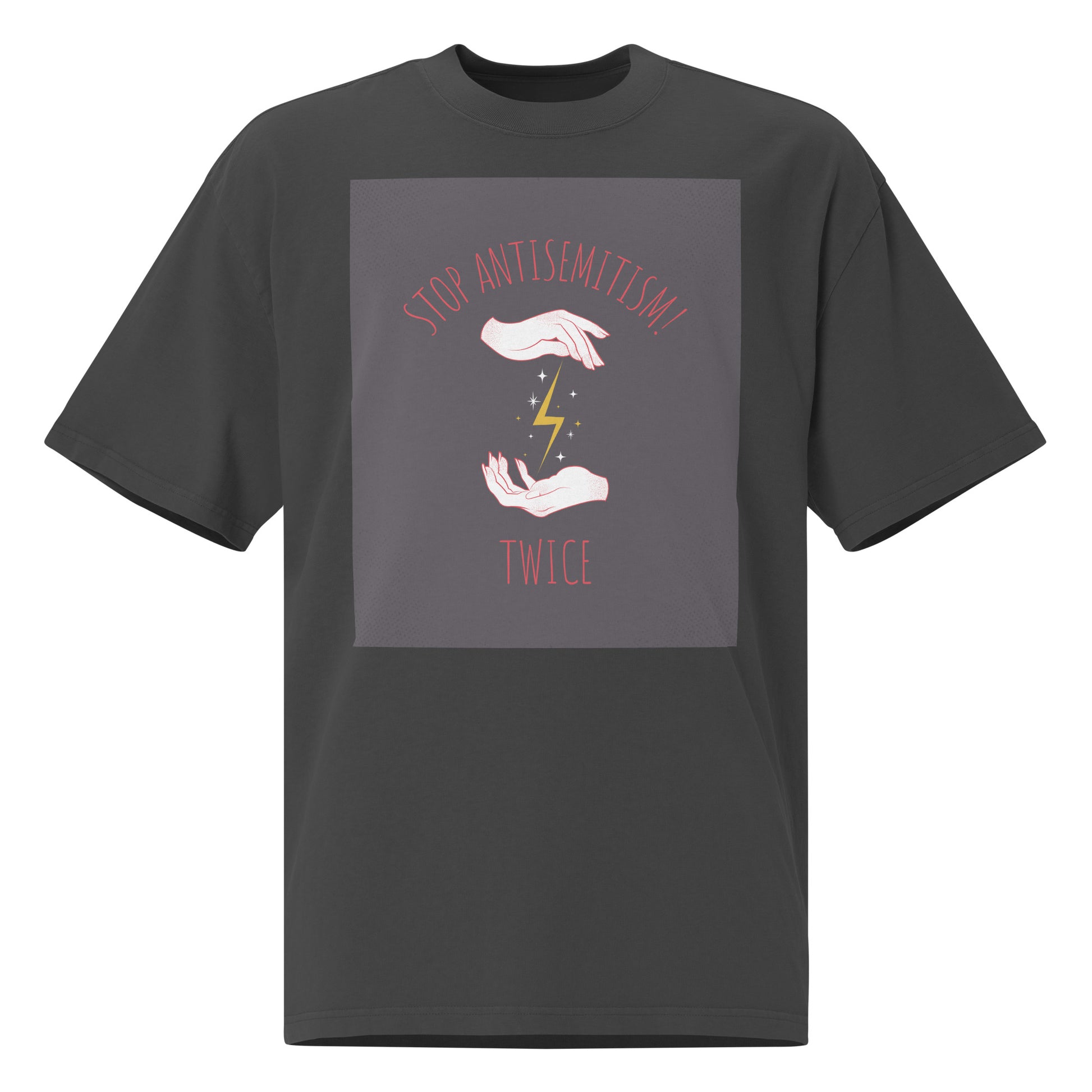 Horror Movie | Antisemitism | Unisex Oversized Faded T-Shirt
