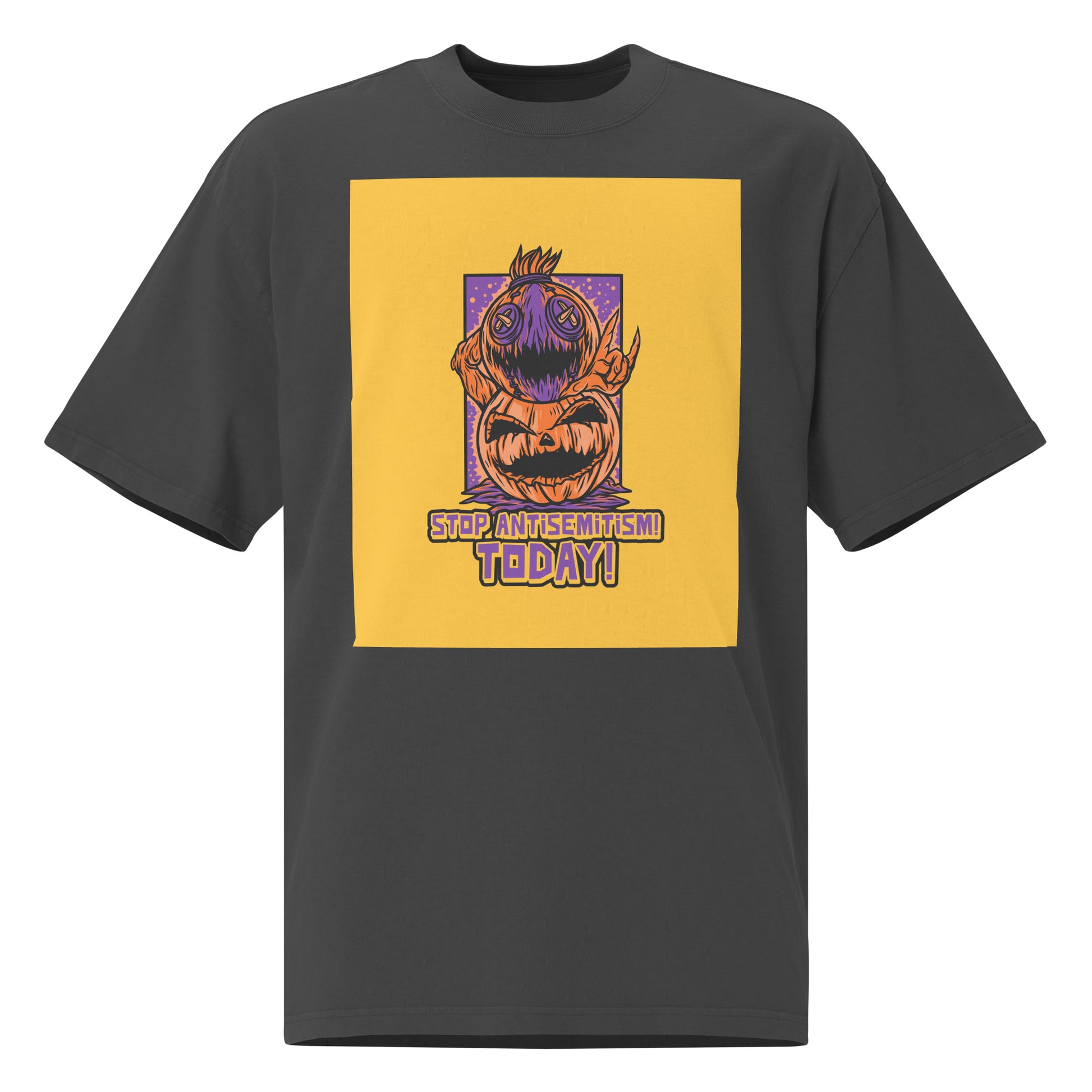 Horror Movie | Antisemitism | Unisex Oversized Faded T-Shirt