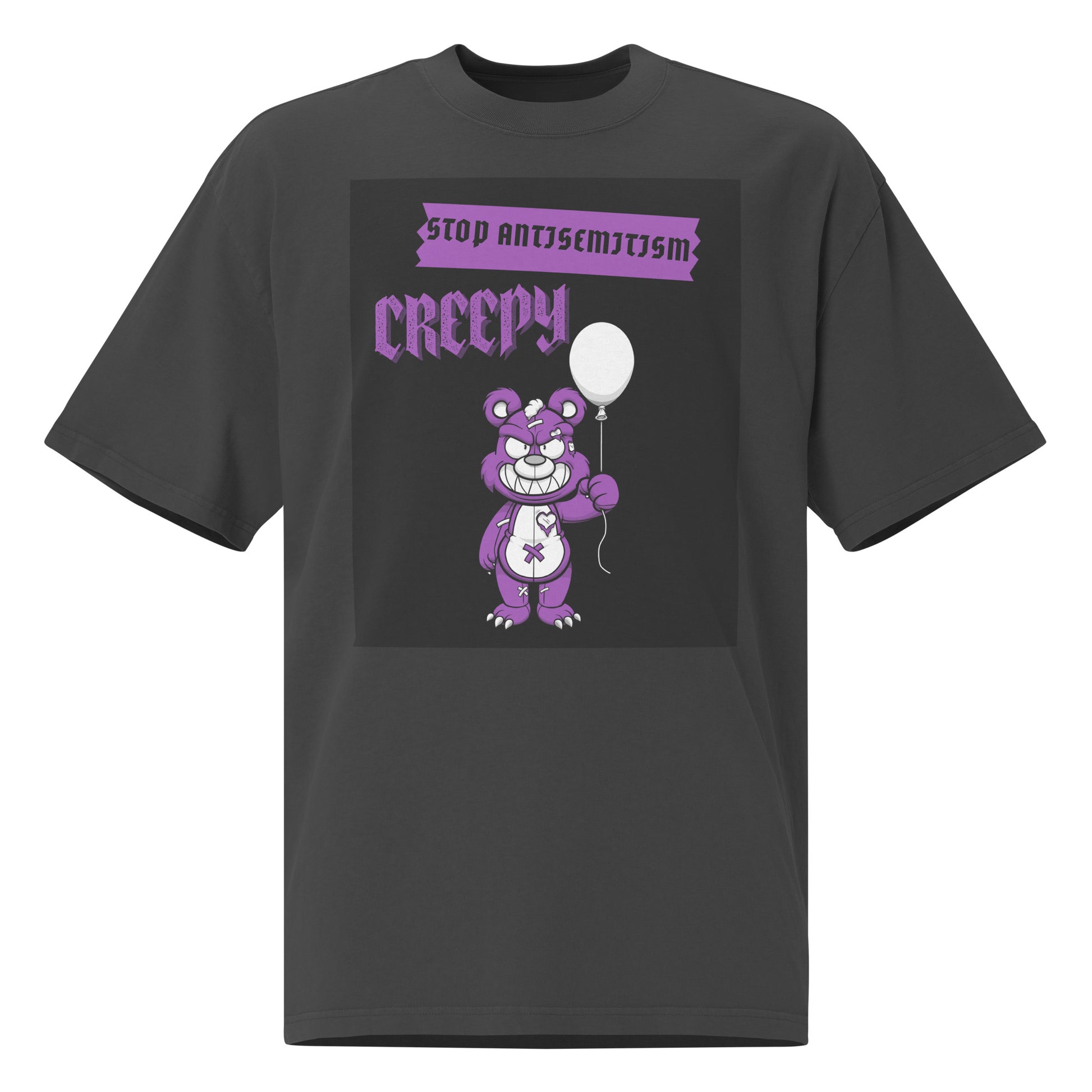Horror Movie | Antisemitism | Unisex Oversized Faded T-Shirt
