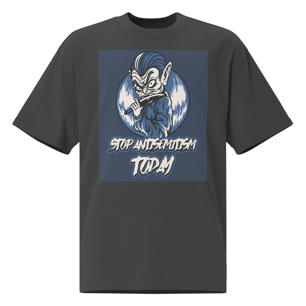 Horror Movie | Antisemitism | Unisex Oversized Faded T-Shirt