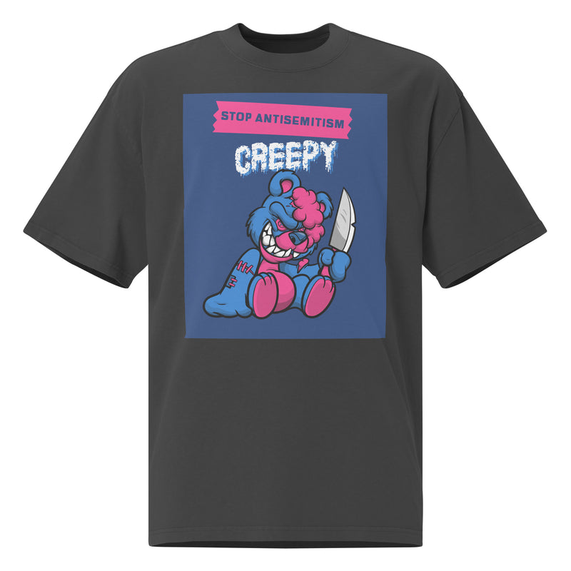 Horror Movie | Antisemitism | Unisex Oversized Faded T-Shirt