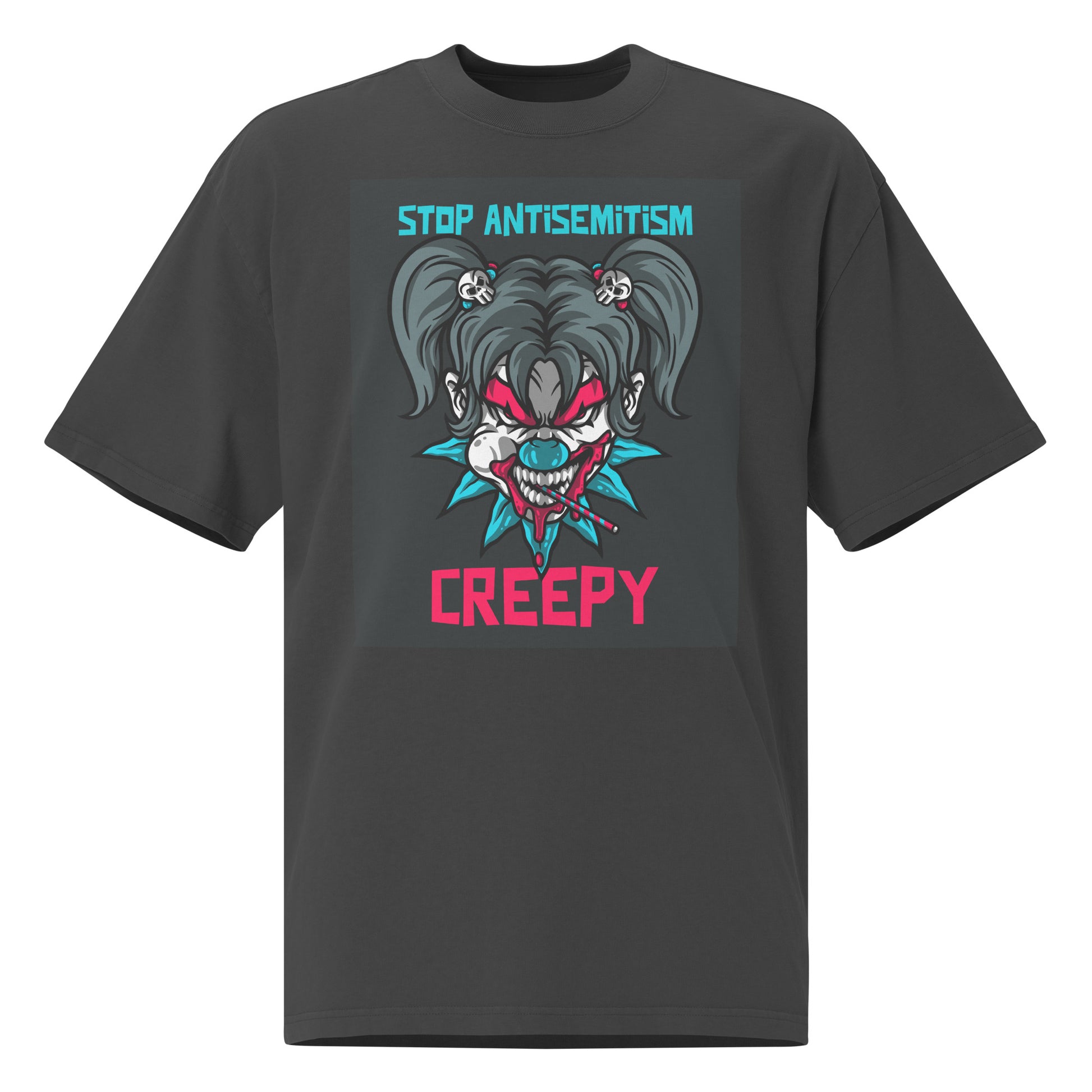 Horror Movie | Antisemitism | Unisex Oversized Faded T-Shirt
