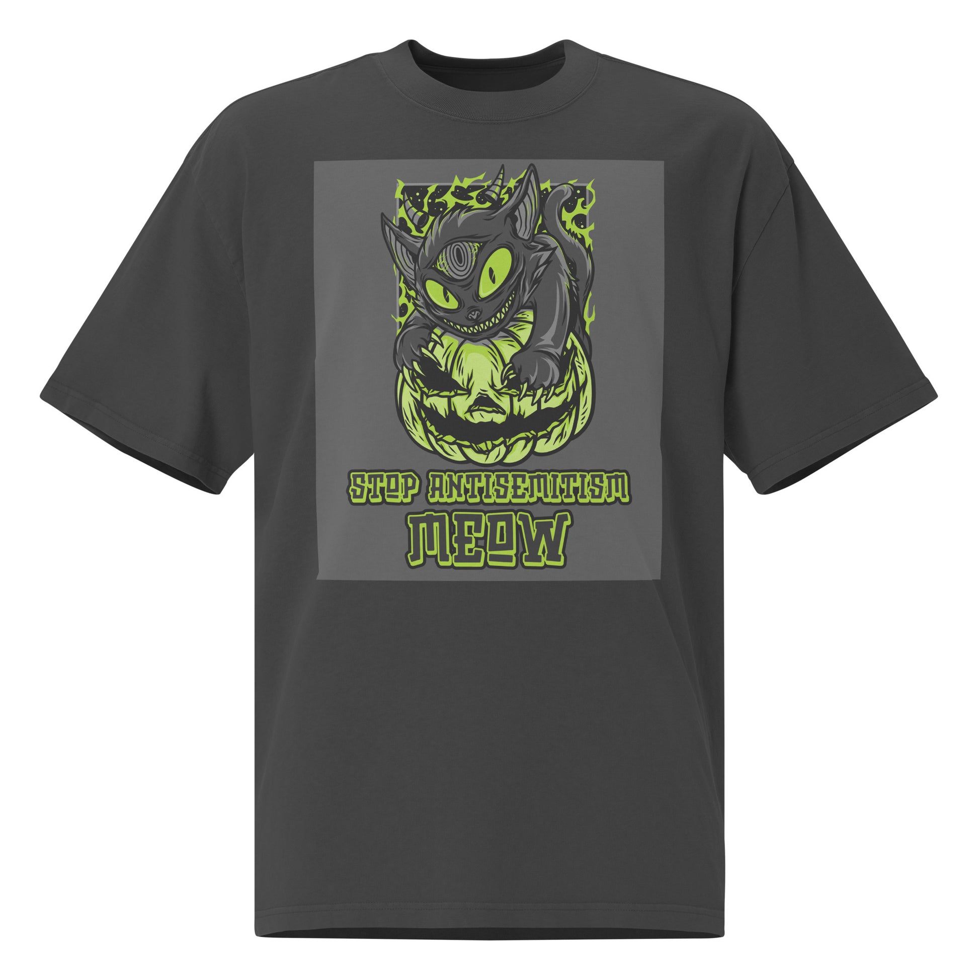 Horror Movie | Antisemitism | Unisex Oversized Faded T-Shirt