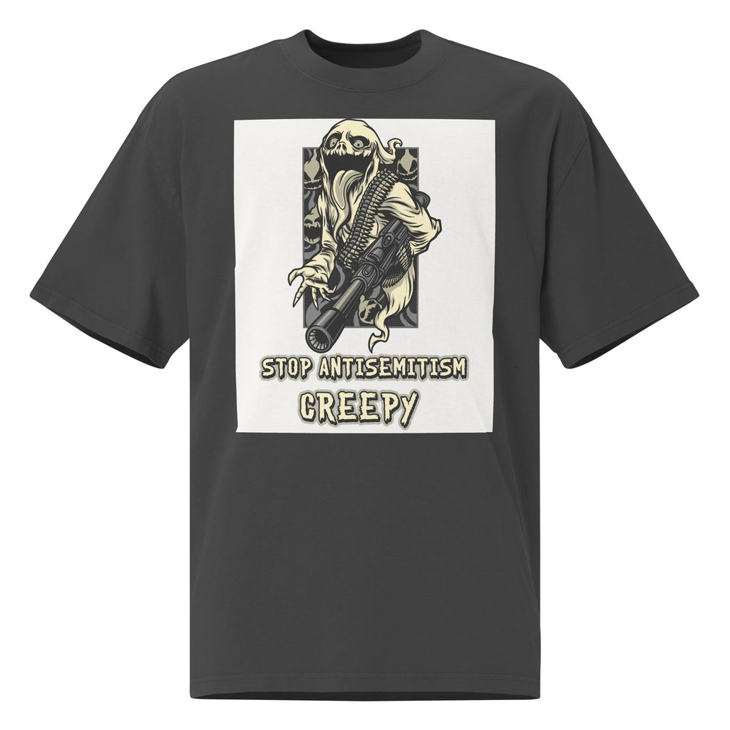 Horror Movie | Antisemitism | Unisex Oversized Faded T-Shirt