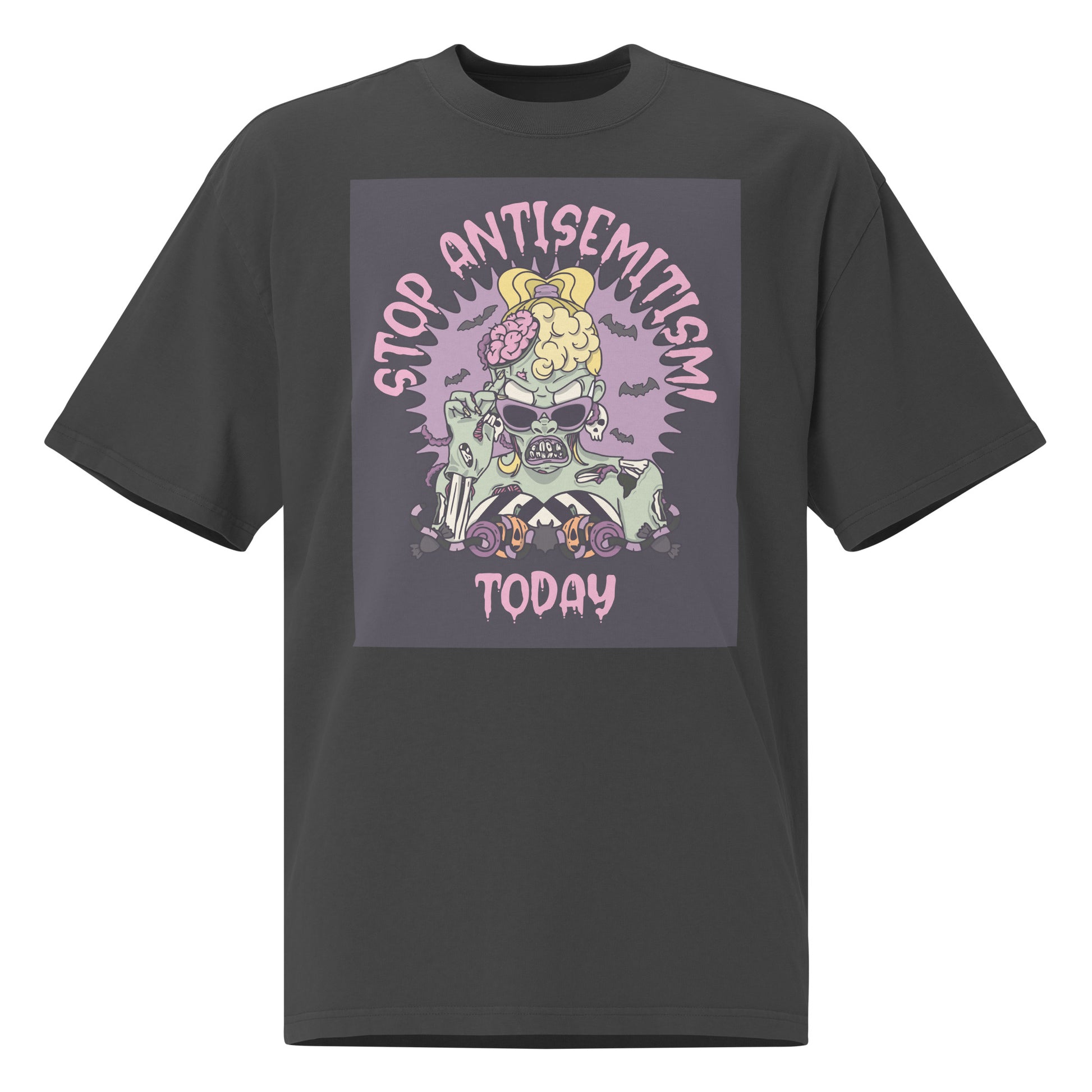 Horror Movie | Antisemitism | Unisex Oversized Faded T-Shirt