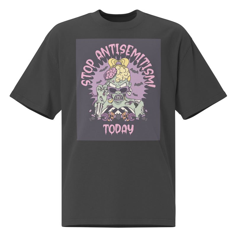 Horror Movie | Antisemitism | Unisex Oversized Faded T-Shirt