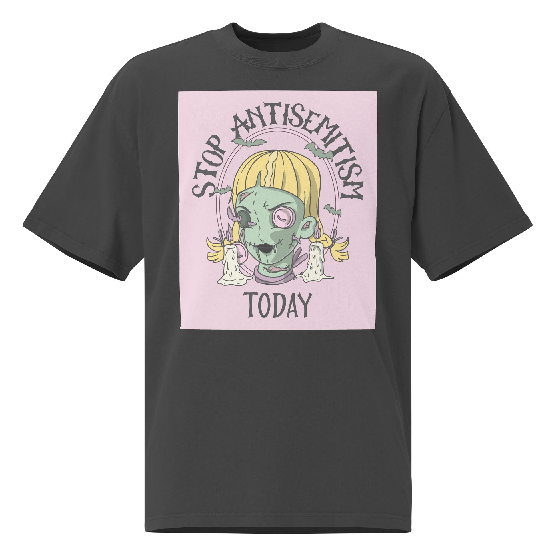 Horror Movie | Antisemitism | Unisex Oversized Faded T-Shirt