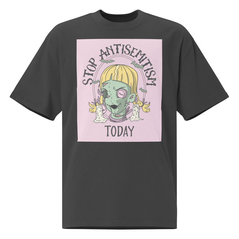 Horror Movie | Antisemitism | Unisex Oversized Faded T-Shirt