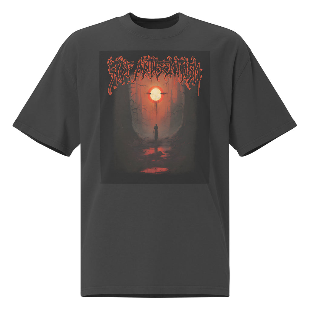 Horror Movie | Antisemitism | Unisex Oversized Faded T-Shirt