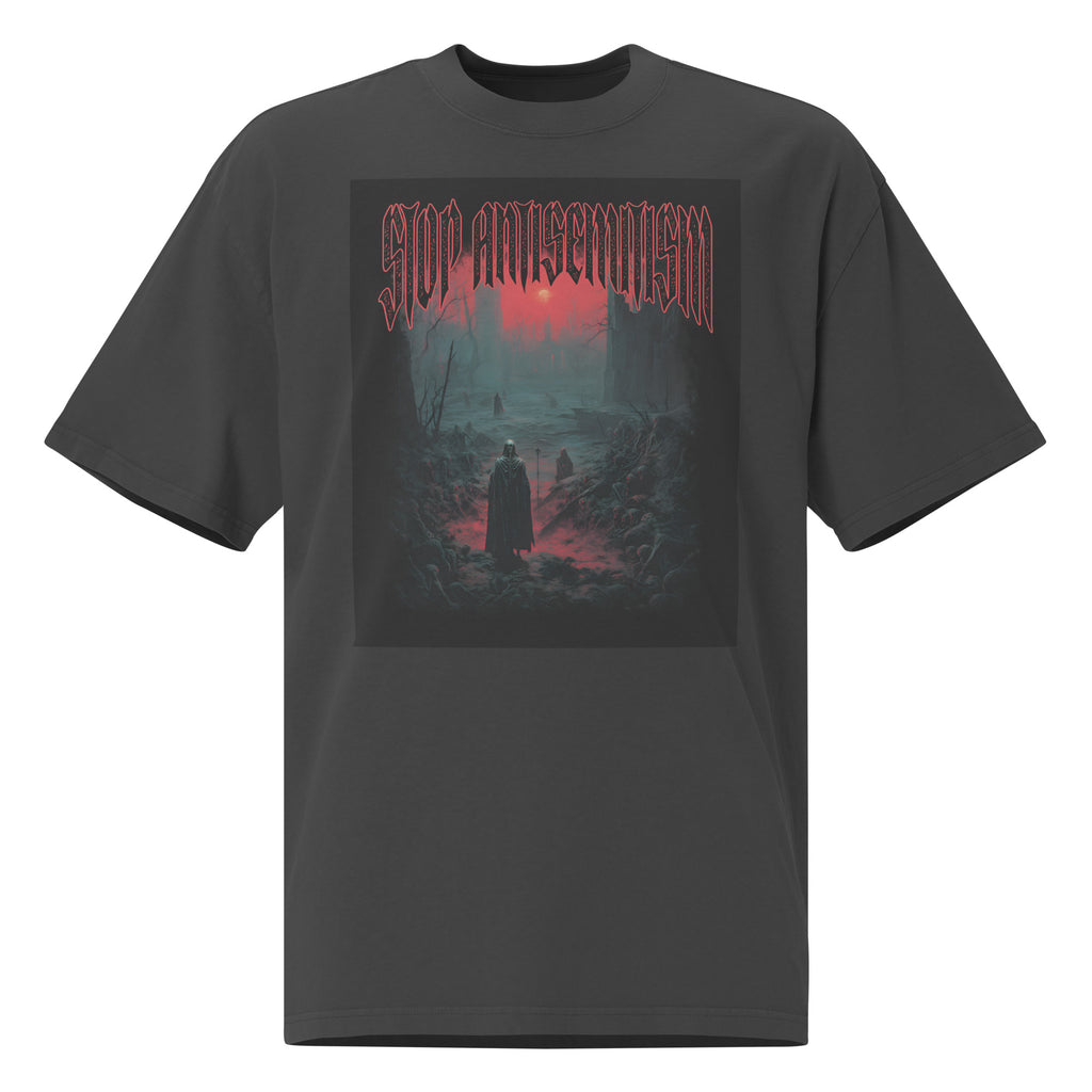 Horror Movie | Antisemitism | Unisex Oversized Faded T-Shirt