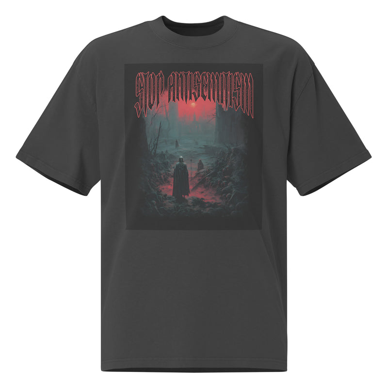 Horror Movie | Antisemitism | Unisex Oversized Faded T-Shirt