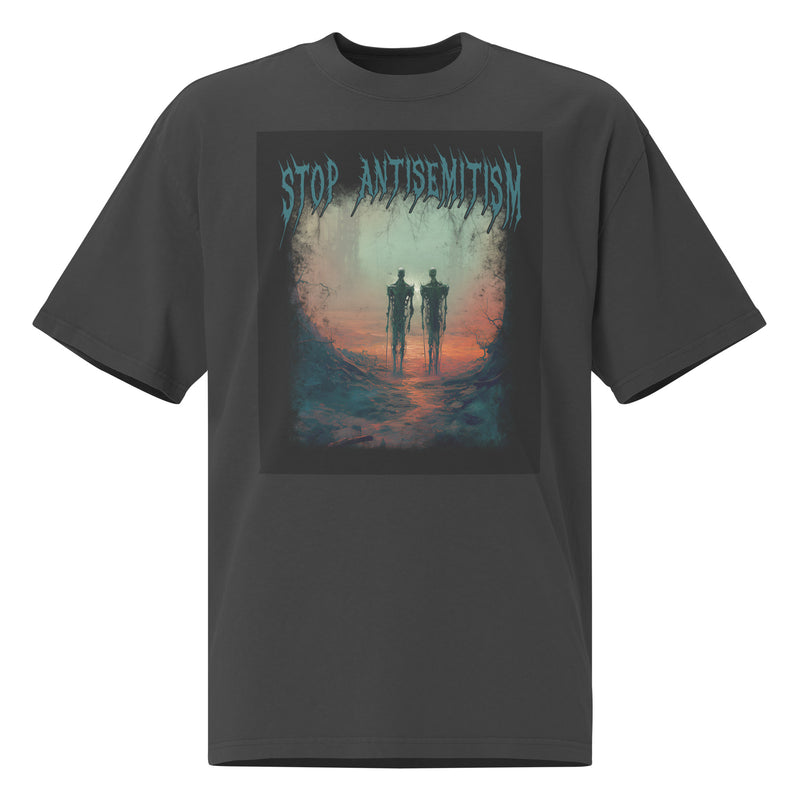 Horror Movie | Antisemitism | Unisex Oversized Faded T-Shirt